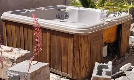 old hot tub removal in port saint lucie florida; 